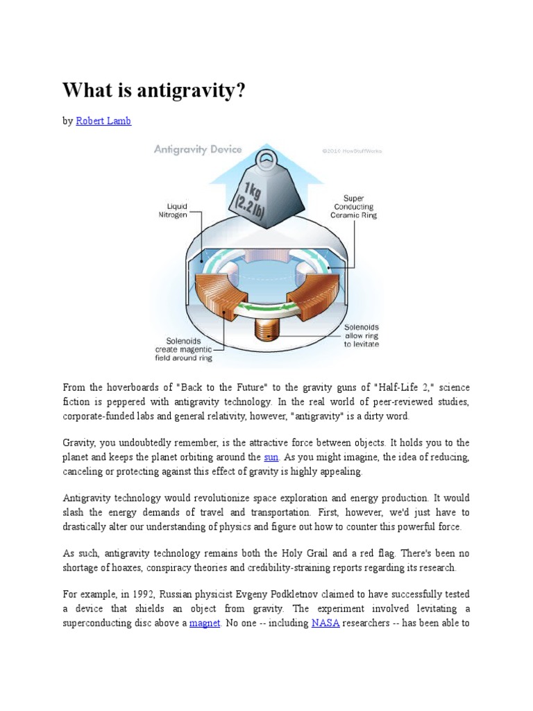 What Is Antigravity | PDF | Gravity | Force, image size:768x1024