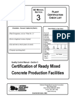 Plant Certification Checklist