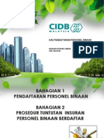 Panduan Pendaftaran Personel Binaan Cidb