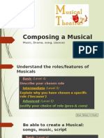 Composing A Musical: Music, Drama, Song, (Dance)