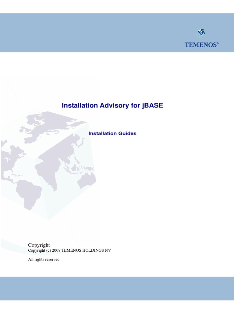 Installation Advisory For jBASE | PDF