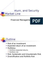 Risk, Return, And Security Market Line
