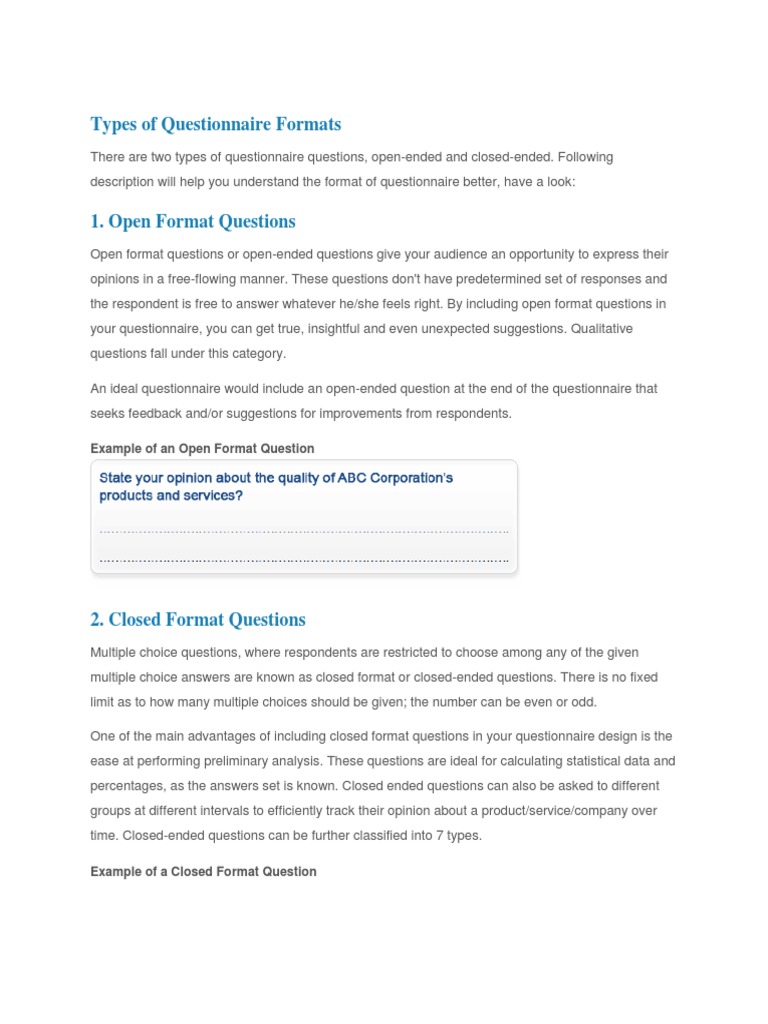Questionnaire Design Guide | PDF | Questionnaire | Likert Scale