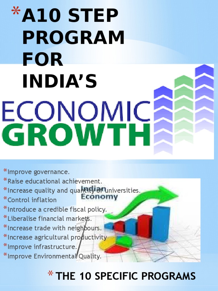 10-Step Economic Reform Program for India | PDF | Inflation | Reserve ...