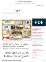 UPSC MCQs Quiz 15_ Indian Economy With Answers Download Other Quizzes