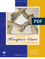 Access To Hospice Care: Expanding Boundaries, Overcoming Barriers