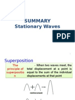 Summary - Stationary Waves