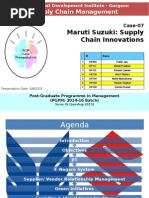 SCM Maruti Suzuki Case Section B Group 7