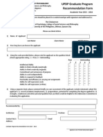 Recommendation Form 2015