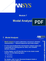 Modal Analysis in Ansys