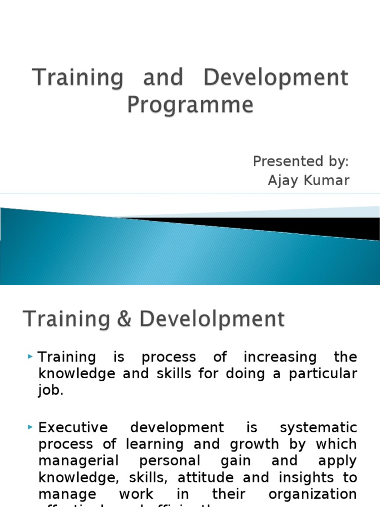 Training & Development | PDF