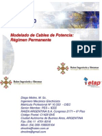 Modelado de Cables de Potencia - Regimen Permanente - ETAP 12