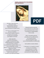 Oracion a La Virgen -Peticion de Imposibles