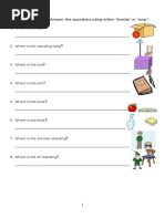 English Year 4 KSSR - Grammar: Prepositions (Worksheet)