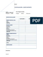 Formato Reporte de Evaluación - Cliente Incógnito - VB