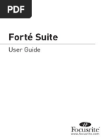 Forte Suite User Guide 0