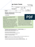 Colegio Santo Tomás: English Test Part II