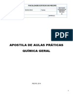 Apostila de Aulas Praticas Quimica Geral Estacio/FIR