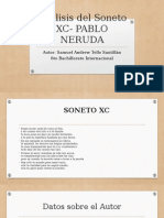 Análisis Del Soneto XC - Pablo Neruda