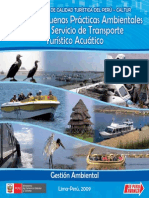 Manual de Buenas Prácticas Ambientales para Transporte Turistico Acuatico