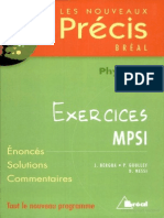 Précis Physique - Exercice MPSI