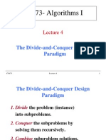 CS473 Lecture 4 - The Powerful Divide-and-Conquer Design Paradigm