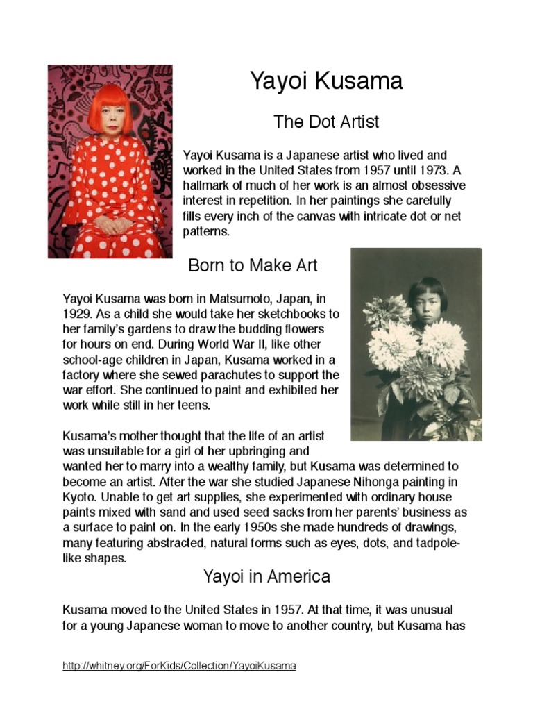 Yayoi Kusama Article PDF PDF Art Media Paintings