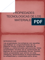 Propiedades Tecnologicas de Los Materiales