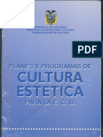 Planes y Programas Del Area de Cultura Estetica1