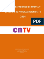 Anuario Estadístico de Oferta y Consumo 2014 CNTV