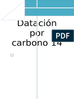 Datación Por Carbono 14 Documento