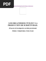 C. Salazar - Los Organismos Civiles y La Produccion Subjetividad