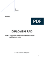 Analiza Rada Parnih Turbina Pri Kondenzacionom I Toplifikacionom Rezimu Rada