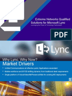 Extreme Networks Microsoft Lync Customer Presentation