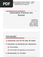 Apresentação - Desmame Precoce em Sunos