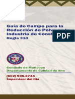 Guía de Campo para La Reducción de Polvo en La Industria de La Construcción