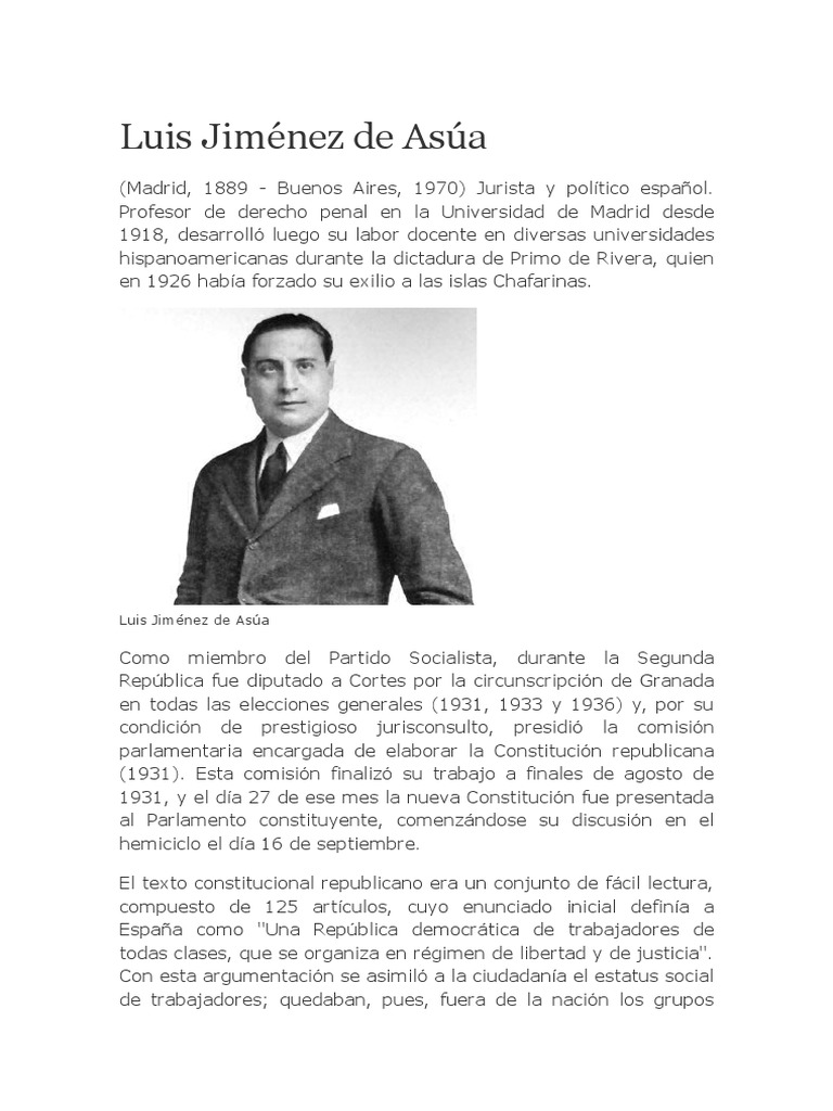 Luis Jiménez de Asúa | PDF