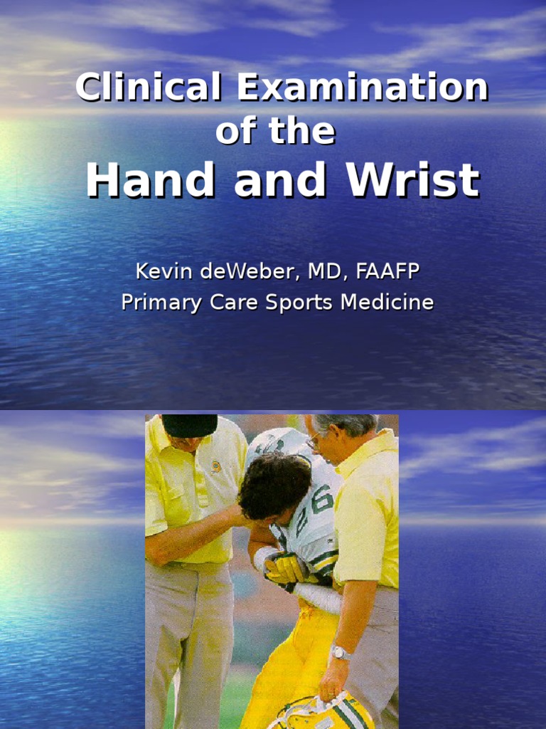 Hand and Wrist Exam Finger Hand