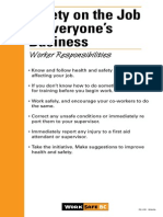 Worker Responsibilities: Safety On The Job Is Everyone's Business