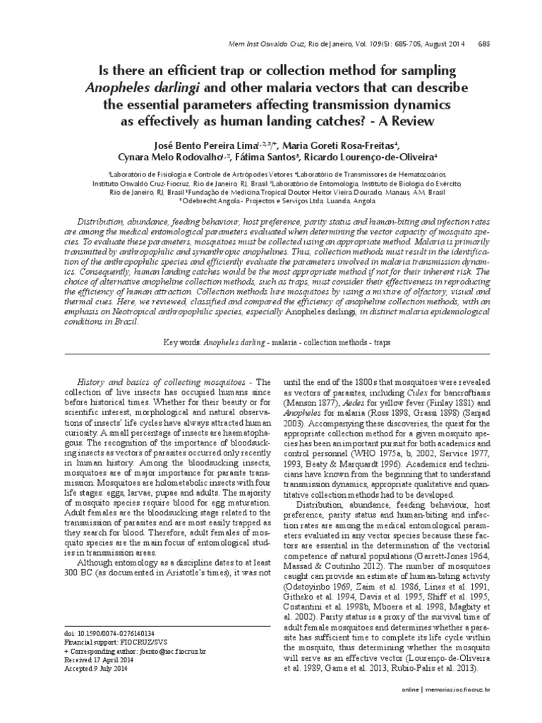 Review Jurnal Internasional | Malaria | Mosquito