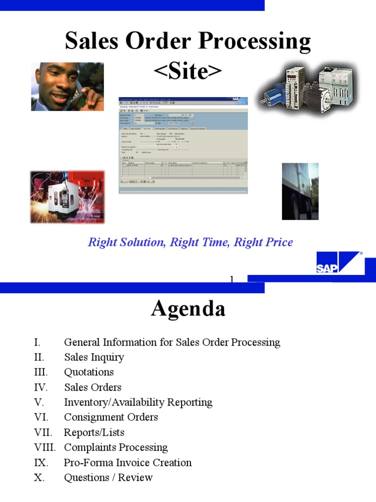 Sales Order Processing Overview Guide | PDF | Invoice | Cargo