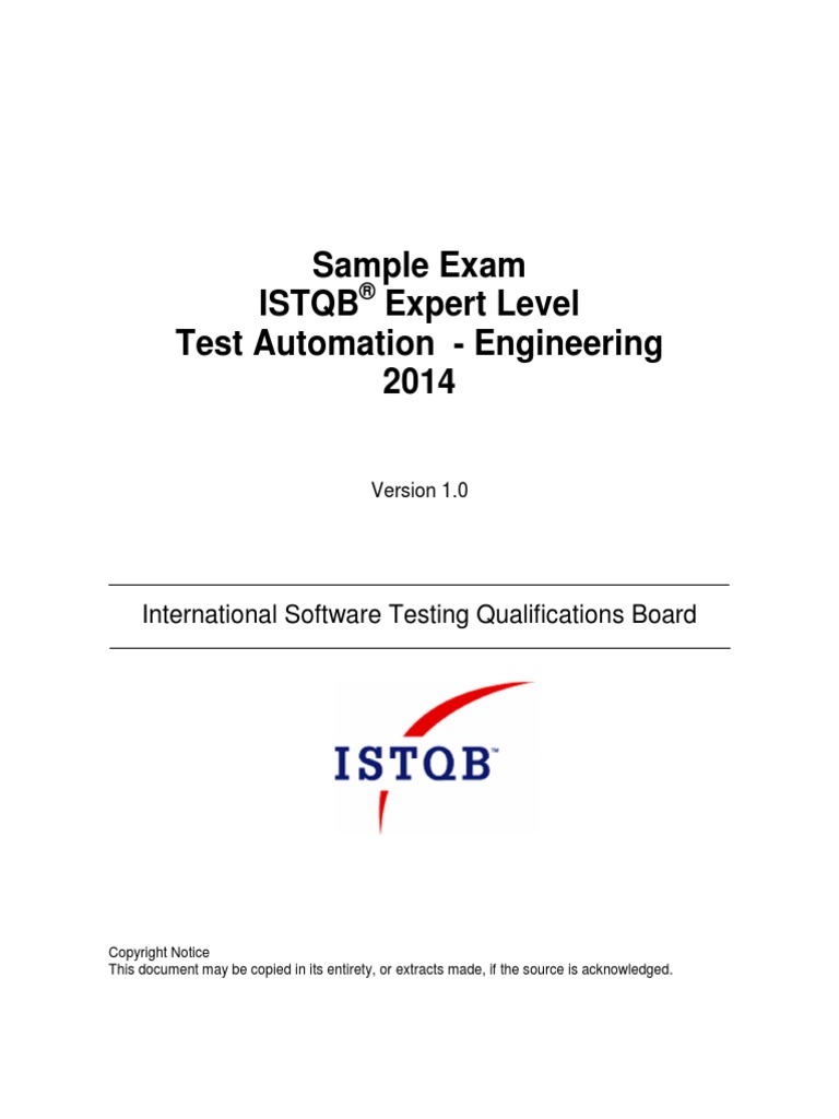 ISTQB CTEL TA E Sample Exam Justifications | PDF | Software Testing ...