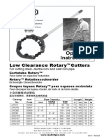 Operating Instructions: Low Clearance Rotary Cutters