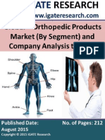 Global Orthopedic Product Market (By Segment) and Company Analysis To 2020