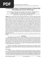 An Experimental Study On Mechanical Properties of Human Hair Fibre Reinforced Concrete (M-40 Grade)