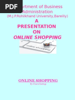 Prsntation On Online Shopping