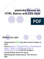 SynapseIndia Review on HTML Basics and CSS Style