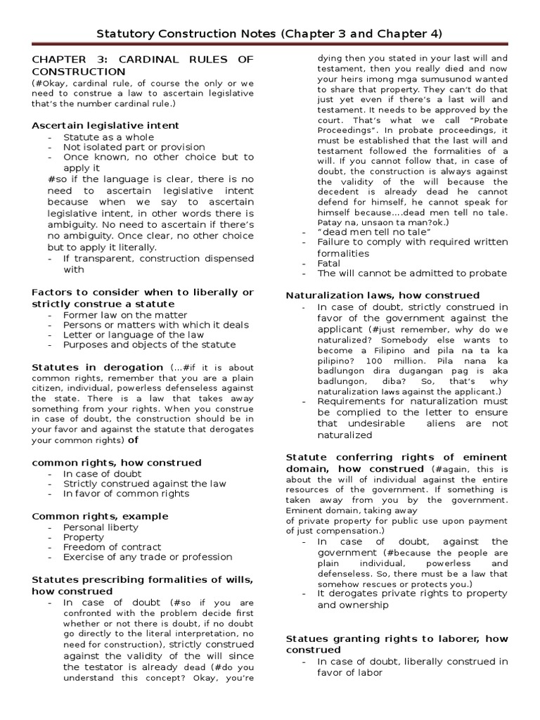 Statutory Construction PDF