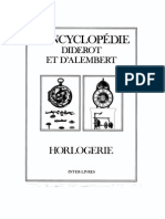 L'Encyclopédie Diderot Et D'Alembert - Horlogerie