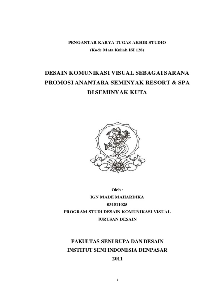 Contoh Proposal Skripsi Desain Komunikasi Visual Contoh Proposal Skripsi Desain Komunikasi Visual
